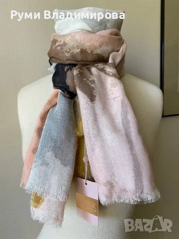 Бежов шал от 100 % модал, Unmade Copenhagen, с етикет, снимка 3 - Шалове - 49555075