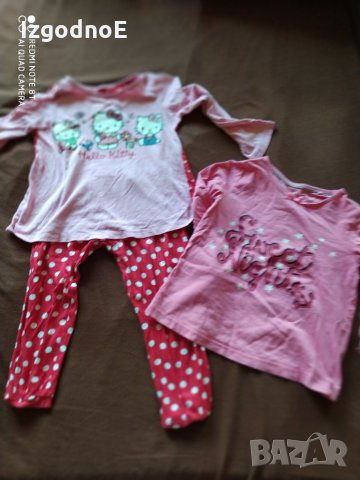110-116 Лот тънка пижамка с дълъг ръкав, снимка 2 - Детски пижами - 28959227