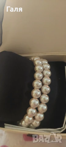 Часовник-бижу с перли и бижута с перли и естествени камъни , снимка 5 - Дамски - 51429222