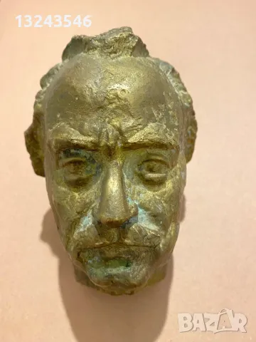 Стар бронзов бюст фигура статуетка на Георги Димитров бронз