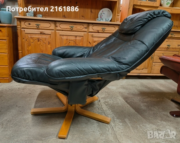 Relax кресло от естествена кожа , снимка 2 - Дивани и мека мебел - 52885978