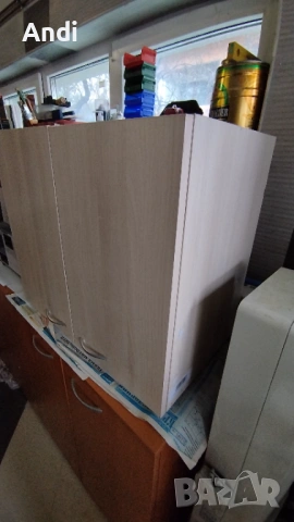 Кухненски шкаф горен с две врати и рафт 70/60/40см избелен дъб, снимка 7 - Кухни - 53115663