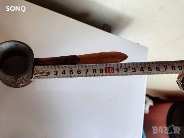 Прекрасно Старо Арменско Релефно Медно Джезве , снимка 8 - Антикварни и старинни предмети - 51141317