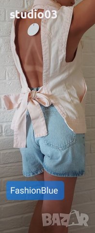 Деним елек с гол гръб EN CREME , снимка 6 - Елеци - 37178148