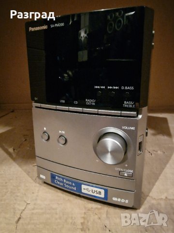 Аудио система  Panasonic SA-PM200   USB, AUX, снимка 6 - Аудиосистеми - 43059036