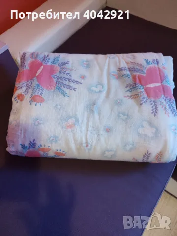 Олекотено с чаршаф и калъфки , снимка 3 - Спално бельо - 48679651