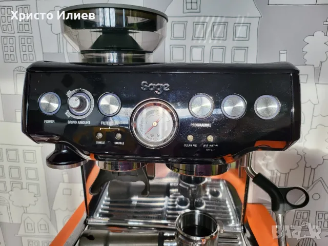 SAGE Barista Express Еспресо машина Кафемашина с кафемелачка, снимка 4 - Кафемашини - 49314705