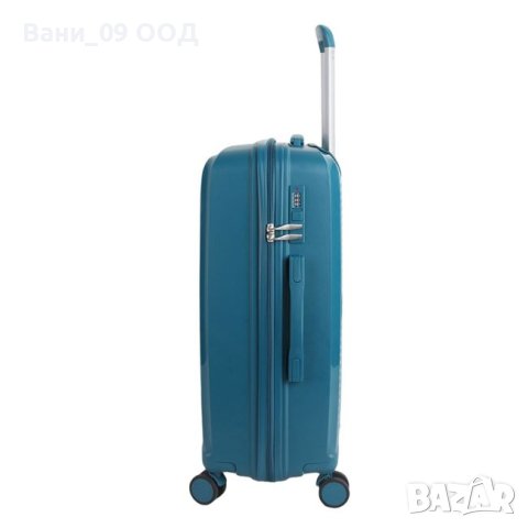 Луксозен куфар в цвят петрол , снимка 5 - Куфари - 43788241