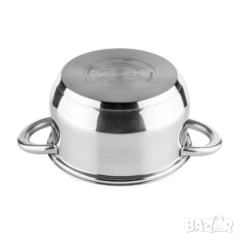 Комплект съдове за готвене Muhler от 12 части, неръждаема стомана, снимка 2 - Съдове за готвене - 50630436