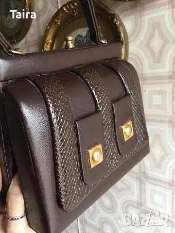 Продавам кожена английска дамска чанта с къса дръжкa, снимка 2 - Чанти - 43092781