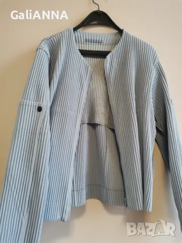 СТРАХОТНО ВРЪХНО РИПСЕНО ЯКЕНЦЕ С ЦИП 2XL-4XL, снимка 2 - Туники - 48572716