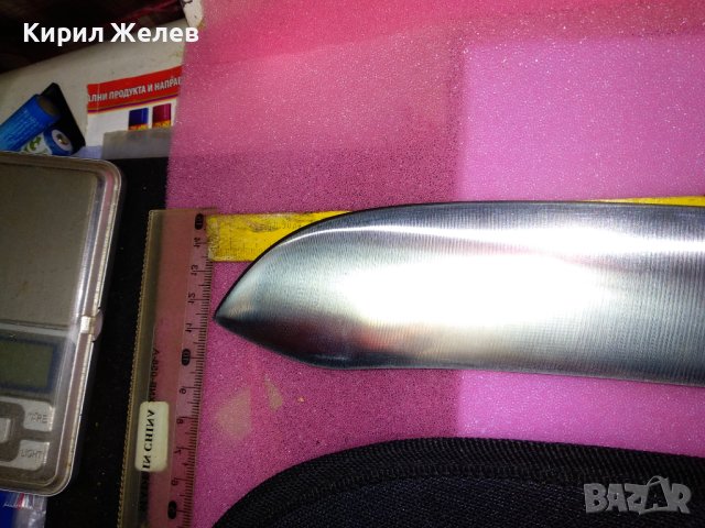 МАЧЕТЕ ПРОФЕСИОНАЛНО НЕРЪЖДАЕМА СТОМАНА МНОГО ДОБРО ОСТРО ЗДРАВО НОВО в КАЛЪФ 43155, снимка 13 - Ножове - 44115354