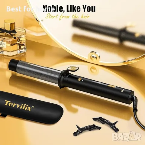  Terviiix Автоматична въртяща се маша , снимка 2 - Маши за коса - 49397376