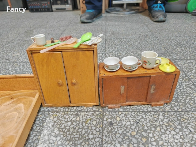 Стари дървени аксесоари за кукли, снимка 5 - Колекции - 53120413