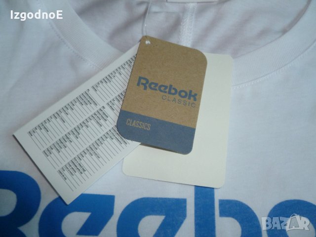 Reebok оригинална бяла тениска НОВА, снимка 5 - Тениски - 26363187