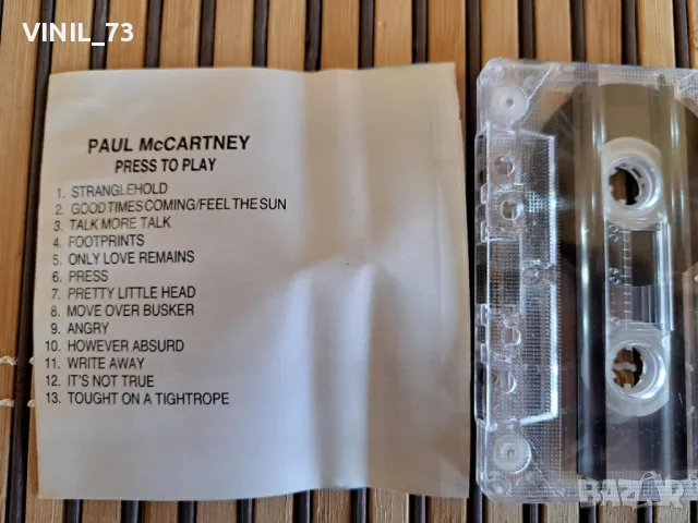 Paul McCartney – Press To Play, снимка 3 - Аудио касети - 48780263