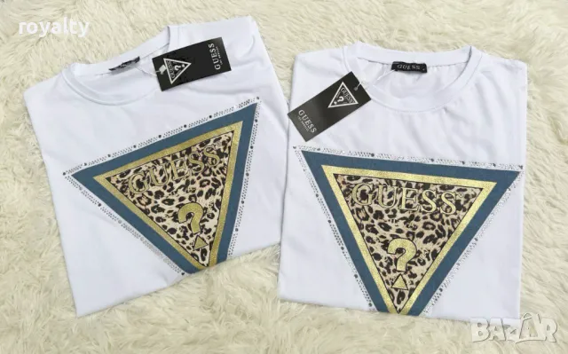 Памучни дамски тениски Guess, снимка 3 - Тениски - 50413259