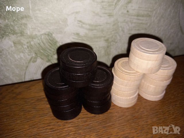 Дървени Пулове за табла, снимка 5 - Шах и табла - 39251640