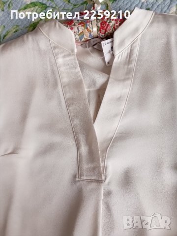 H&M Блуза от тъкана материя с трапецовидна кройка. Нова, снимка 5 - Блузи с дълъг ръкав и пуловери - 36892079