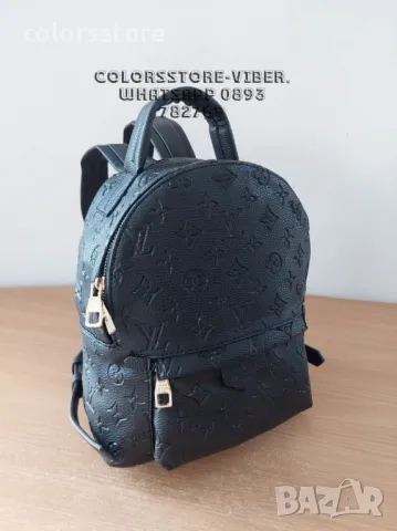 Черна раница  Louis Vuitton-SG82U, снимка 2 - Раници - 47409002