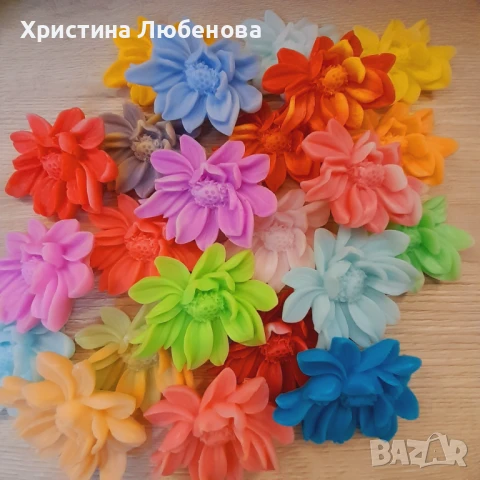 Глицеринови цветя, снимка 7 - Декорация за дома - 51382990