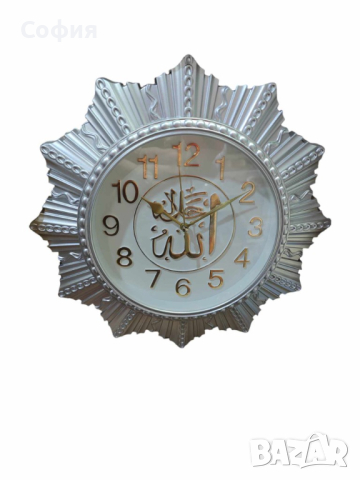 Стенен часовник с форма на звезда в античен стил, снимка 1 - Стенни часовници - 44898477