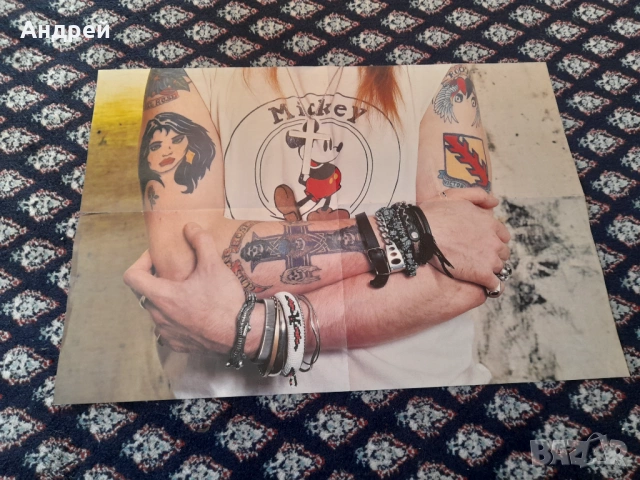 Стар плакат Bruce Dickinson, снимка 3 - Други ценни предмети - 53236928