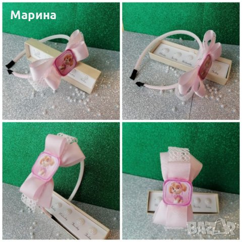 Красиви празнични диадеми със Скай в нежно розово! Ново! , снимка 6 - Шноли, диадеми, ленти - 32582967