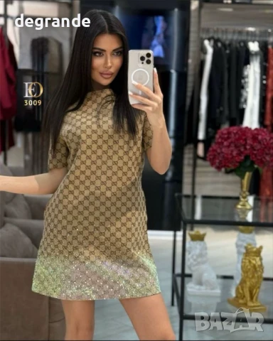 Отново налична Gucci блестяща рокля ВИДЕО НА МОДЕЛА