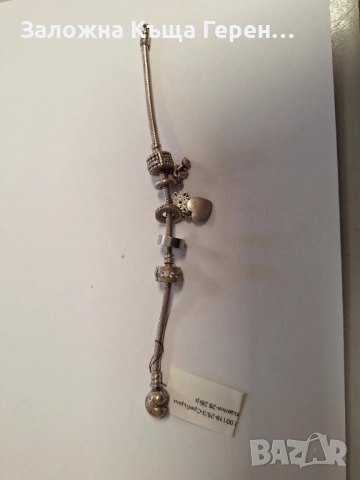 Сребърна гривна Pandora 26.26гр.