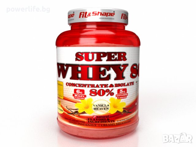 Fit & Shape Super Whey 80 | Суроватъчен протеин, 2270 гр., снимка 2 - Хранителни добавки - 38371342