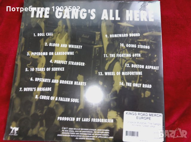 Dropkick Murphys  The Gang's All Here , снимка 2 - Грамофонни плочи - 27196210