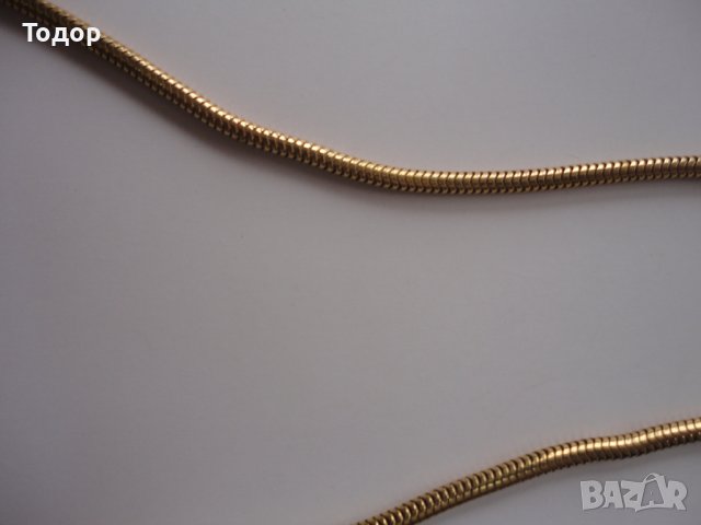 Позлатено колие с камъни и перла , снимка 3 - Колиета, медальони, синджири - 43215281