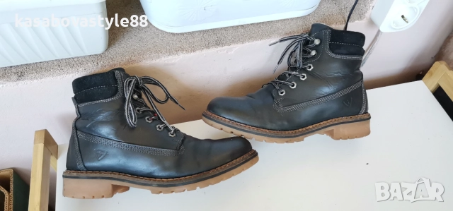 Боти Tamaris 39 н. Естествена кожа , снимка 5 - Дамски боти - 52741552