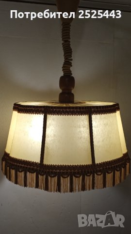 Абажур (лампион) Е27 - с 2 Нови LED крушки 10W - 4000K, снимка 5 - Лампи за таван - 43824157