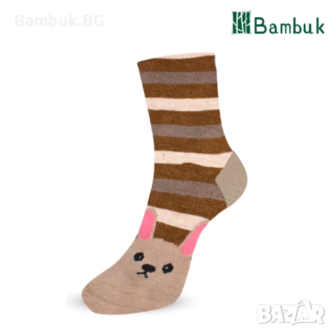 Дамски чорапи за весело настроение “Сладки животни”, снимка 8 - Други - 52577607