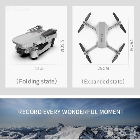 Дрон, 4k HD двойна камера, снимка 17 - Дронове и аксесоари - 52800139