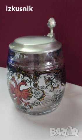 Красива рисувана халба ORIGINAL BMF от 80-те години, снимка 3 - Антикварни и старинни предмети - 37407338