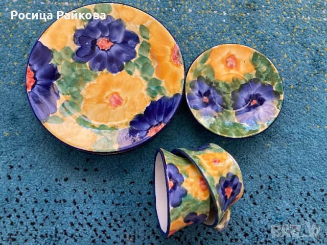 Комплект чашки с чинийки