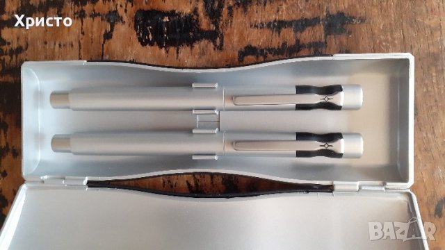 химикалка и ролер Марксман Marksman комплект метален в кутия, снимка 2 - Ученически пособия, канцеларски материали - 37687280