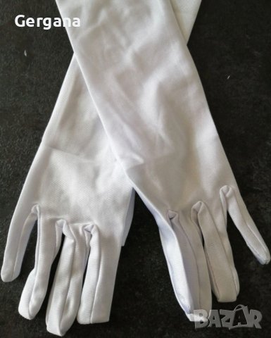 дълги бели ръкавици, снимка 4 - Ръкавици - 43716765
