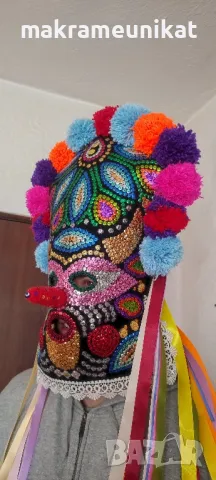 Кукерска маска, гугла, ръчна изработка, уникат, Новодел, Сурва, Кукерландия, снимка 17 - Колекции - 42880006