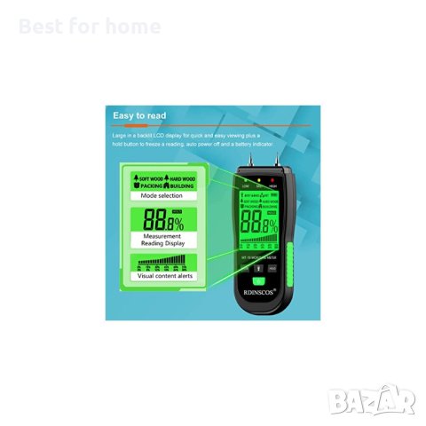 Влагомер дигитален RDINSCOS MT19, снимка 10 - Измервателни инструменти - 43688191
