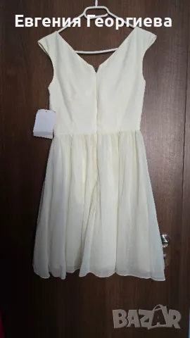 Бяла официална рокля Little Mistress - XS размер , снимка 2 - Рокли - 50145664