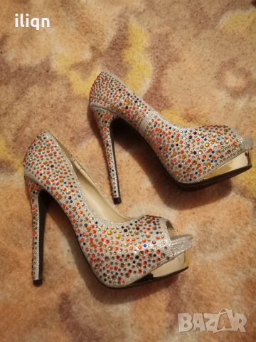 Уникални официални дамски  обувки с 14 см. токче (обувани са един път) 39 номер , снимка 5 - Дамски обувки на ток - 35007697