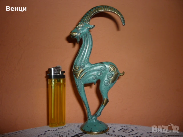 Месингова Фигура Статуетка, снимка 8 - Антикварни и старинни предмети - 50599848