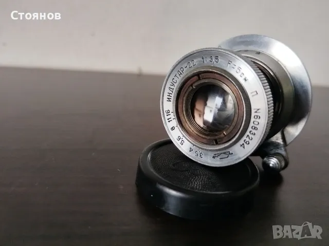 Ретро обектив ИНДУСТАР-22 red P 3.5/50  KMZ M39 СССР., снимка 2 - Обективи и филтри - 48641008