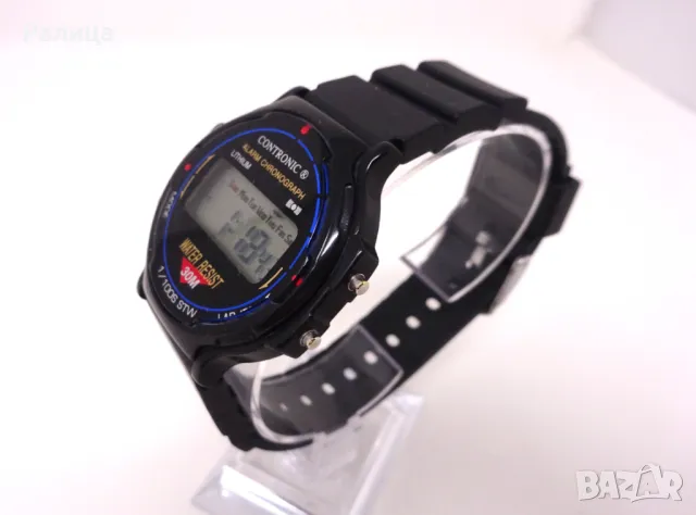 Мъжки кварцов часовник хронограф Contronic с аларма, снимка 3 - Мъжки - 50151550