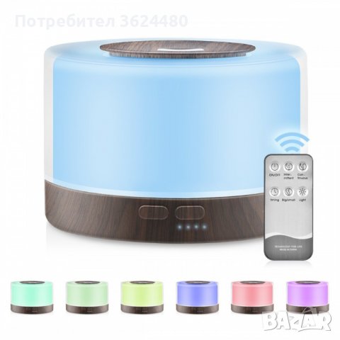 Арома Дифузер за етерични масла с цветотерапия, снимка 4 - Други стоки за дома - 39954849