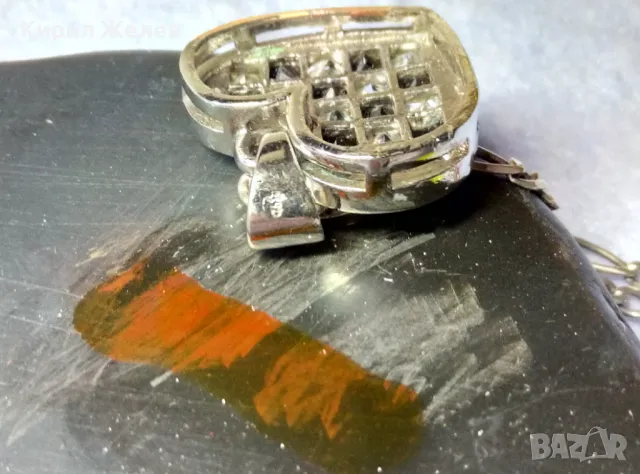 СКЪПОЦЕНЕН СЪРЦЕВИДЕН СРЕБЪРЕН МЕДАЛЬОН с СРЕБЪРНА ВЕРИЖКА РОДИРАНО СРЕБРО 925 БУТИКОВО КОЛИЕ 49357, снимка 12 - Колиета, медальони, синджири - 49328289